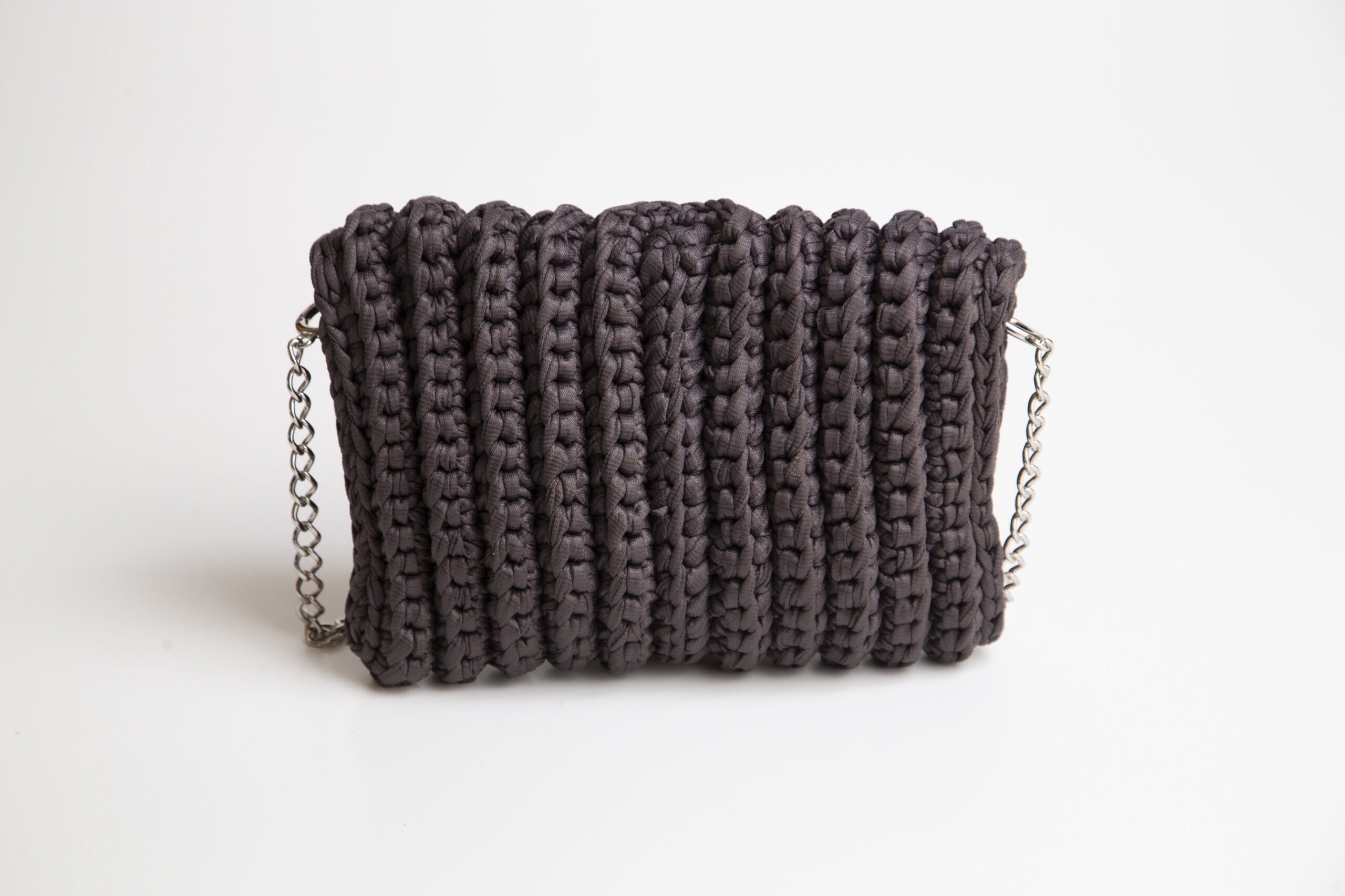 Bolsa Cinza Chumbo - Gabriela - Costas_