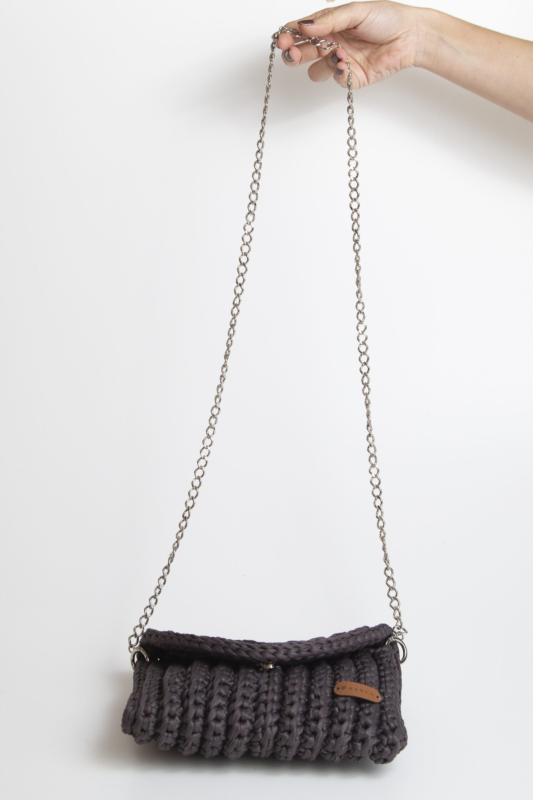 Bolsa Cinza Chumbo - Gabriela - frente - alça_