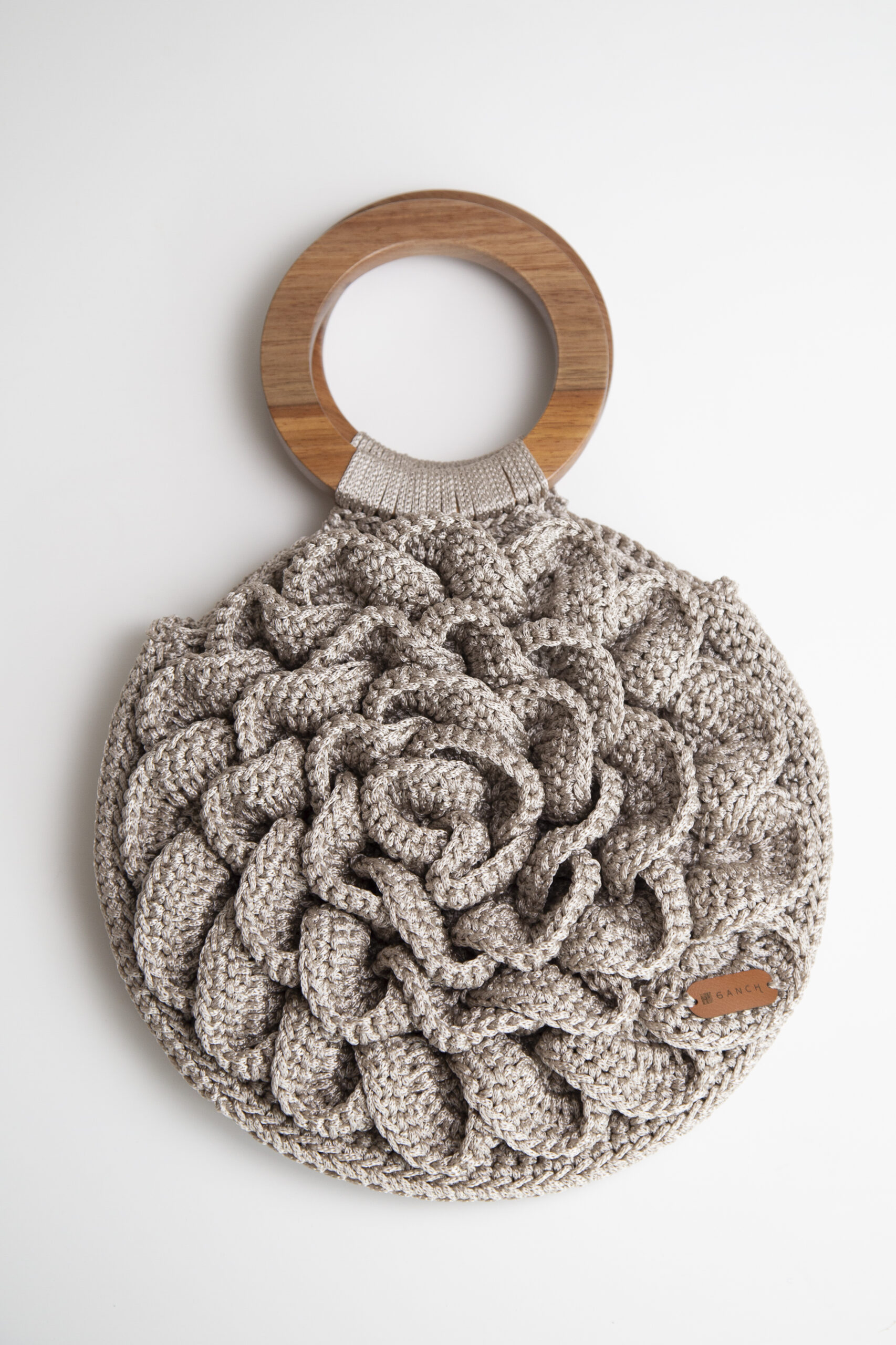 Bolsa Flor Champagne - Liz - frente_