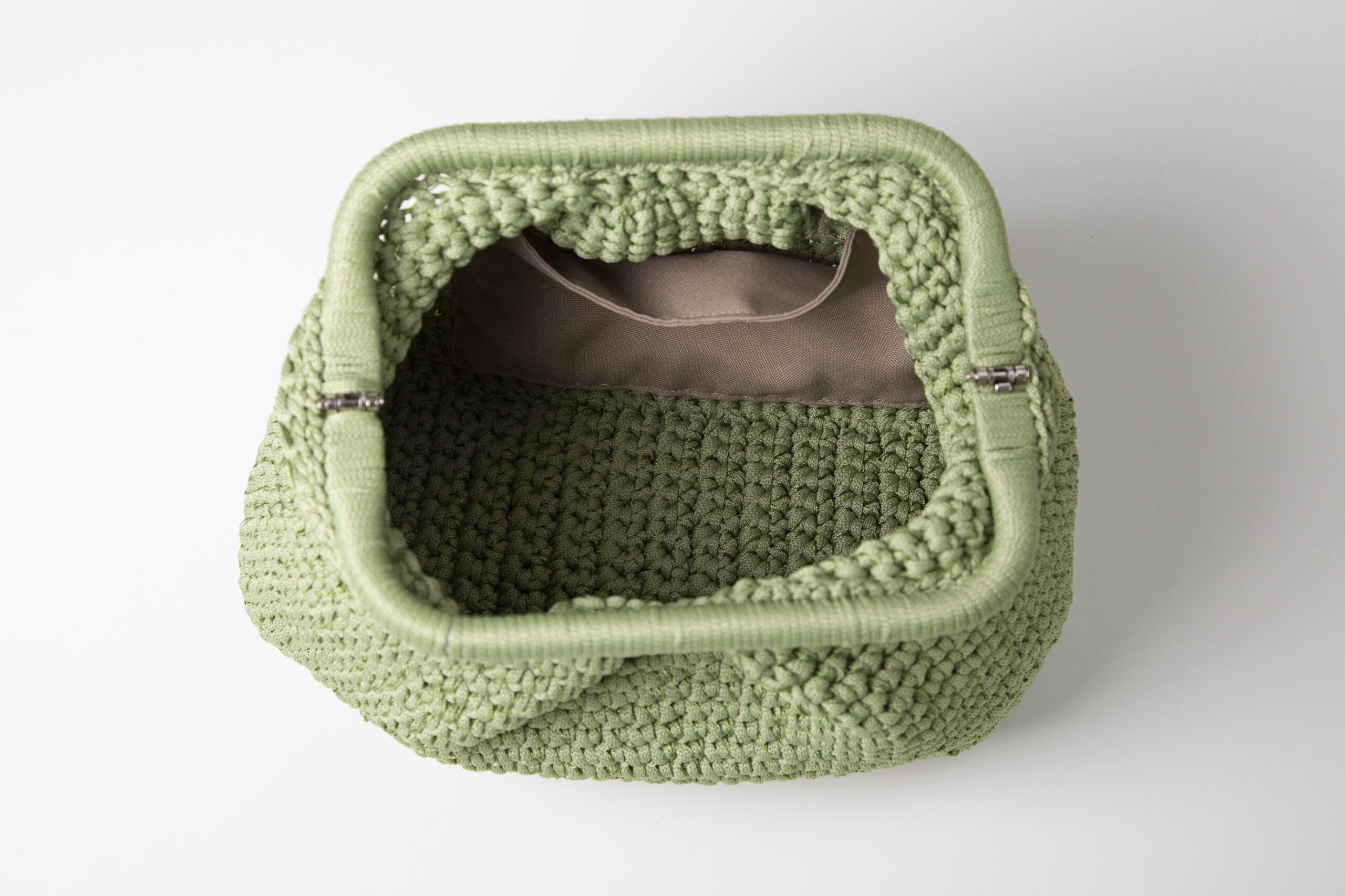 Bolsa Verde Sálvia - Lu - aberta_