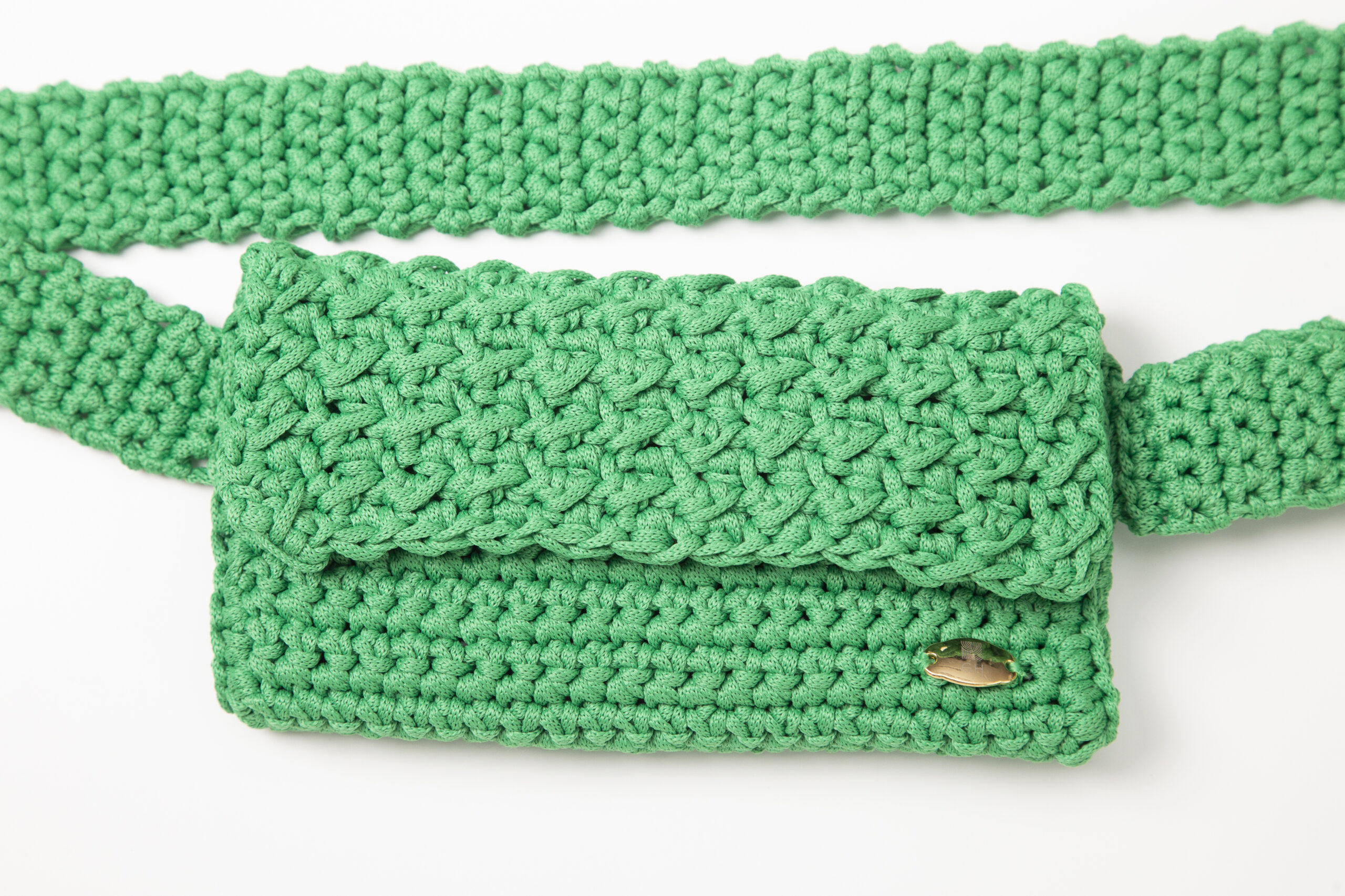 Pochete Verde Bandeira - Aline - frente - detalhe_