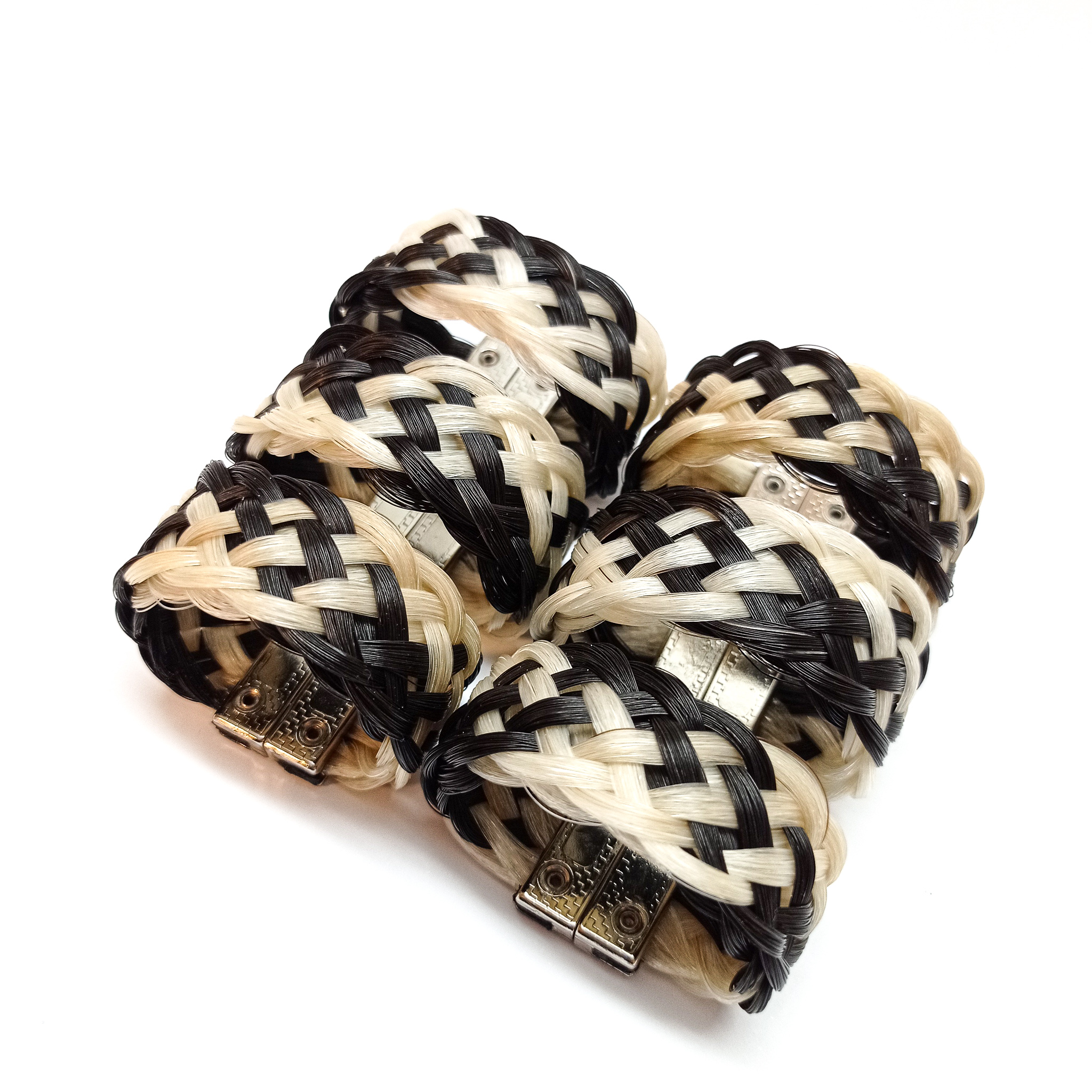 conjunto_porta_guardanapo_preto_branco_prateado_crina_decoração (6)